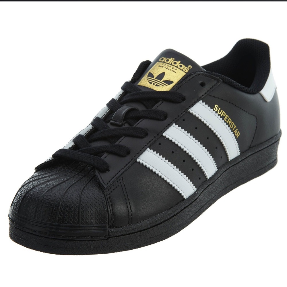 NEW Adidas Superstar Originals Black and White Youth Size 5 Woman's Size 7